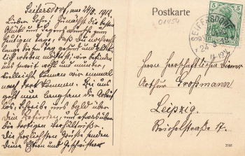 01454 Seifersdorf Wachau Post o 1912