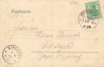 01744 Hennersdorf Dippoldiswalde Gasthof Erbgericht o 1903