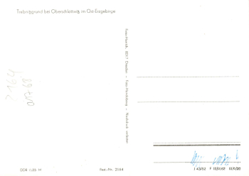 01768 Oberschlottwitz Trebnitzgrund Glashuette * 1982