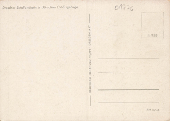 01744 Dönschten Erzgebirge Dresdner Schullandheim * um 1950