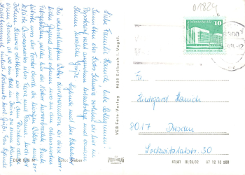 01824 Papstdorf Saxon Switzerland Multi-image postcard o 1984