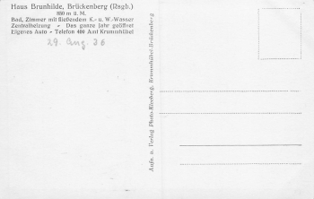 Brueckenberg House Brunhilde Giant Mountains Silesia Karpacz Górny * 1936