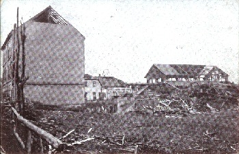 Chemnitz Sturmkatastrophe Schlesische Nutzholzhandlung Echtfoto* 1916