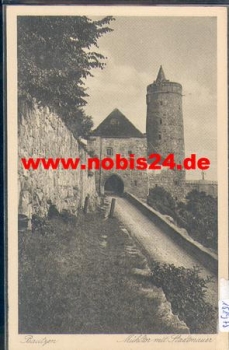02625 Bautzen, Mühltor mit Stadtmauer *ca. 1950