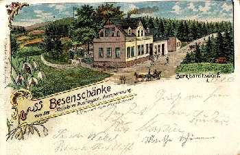 09235 Burkhardtsdorf Besenschanke Litho Snowdrop o August 18, 1902