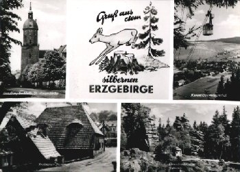 09484 Oberwiesenthal, Gruß aus dem Erzgebirge o 14.2.1970