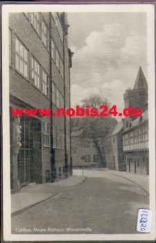 Cottbus Neues Rathaus, Mauerstraße o 30.7.1955