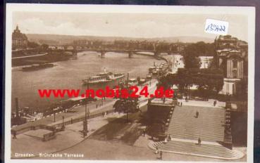 Dresden Bruhlsche Terrasse o 12.1.1931