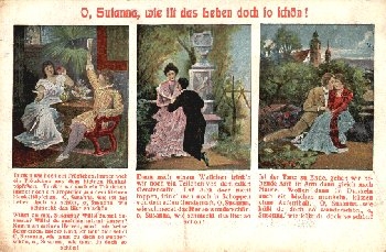 Kiss "O, Susanne, how beautiful life is" * approx. 1910