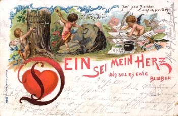 Be with a heart angel Litho o 17.3.1900