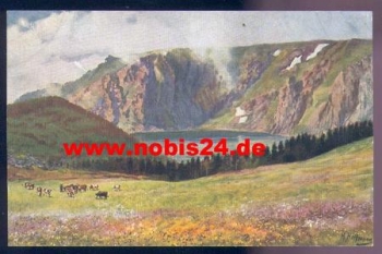 Vosges series III sheet 14 Weißer See artist card H. Hoffmann * approx. 1920