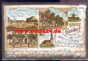 04895 Cossdorf Farblitho Windmühle o ca. 1900