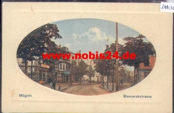 04769 Mügeln Bismarckstrasse Passpartout card * approx. 1910