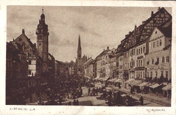 04600 Altenburg, Wochenmarkt o 16.8.1923