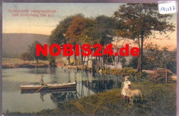 01904 Niederneukirch Valtenmuhle Child with sheep o December 31, 1911