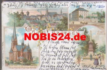02625 Bautzen Hotel Gude Farblitho o 22.1.1899