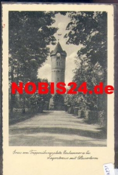 Neuhammer military training area Lagerstrasse with water tower Silesia o 12.5.1937