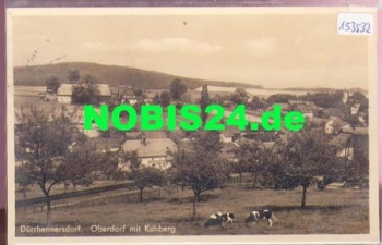 02708 Durrhennersdorf Oberdorf with Kuhberg cows o September 29, 1938