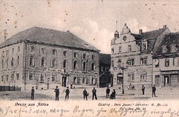 04571 Rötha Gasthof Drei Rosen o 15.5.1916