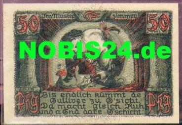 96515 Sonneberg city emergency money 50 pfennigs Gulliver 1922