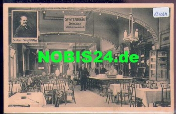 Dresden Waisenhausstrasse Spatenbraeu Innenraum o 21.8.1916