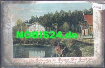 Langebrück Dresden Heidemühle o 23.5.1905