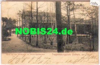 01619 Zeithain, military training area, officers 'park with officers' canteen o July 14, 1904