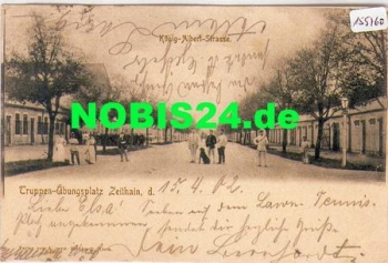 01619 Zeithain, Truppenübungsplatz, König-Albert-Strasse o 15.4.1902