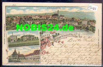 01744 Dippoldiswalde chromolithograph o March 20th, 1900