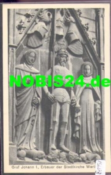 97877 Wertheim  Graf Johann I. Erbauer der Stadtkirche *ca. 1920