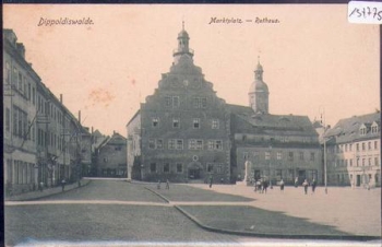 01744 Dippoldiswalde, Marktplatz Rathaus o 23.3.1918
