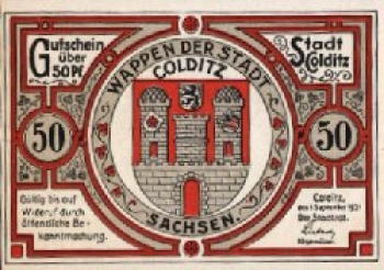 04680 Colditz city emergency money 50 Pfg. * 1921