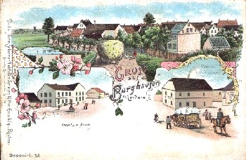 Burghausen Farblitho *ca. 1900