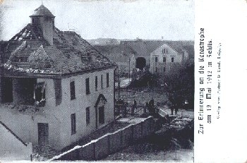 04425 Taucha Selis storm disaster destroyed school 12.5.1912