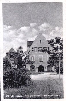04430 Bohlitz-Ehrenberg Kirchgemeindehaus mit Glockenturm o 19.4.1971