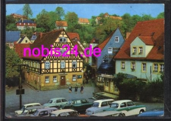 01848 Hohnstein market with cars o 8.3.1975