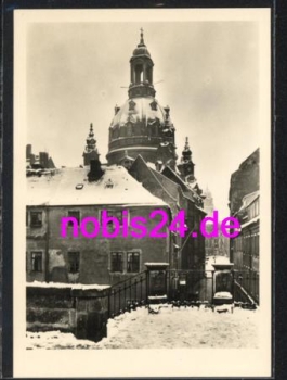 Dresden Munzgasse Frauenkirche im Winter *ca.1970