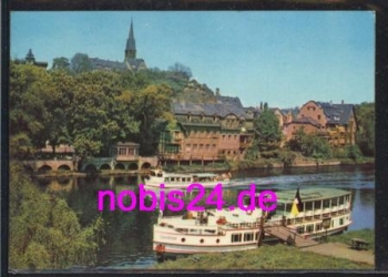 Halle Saale Kirche Dampfer Saaletal o ca.1966