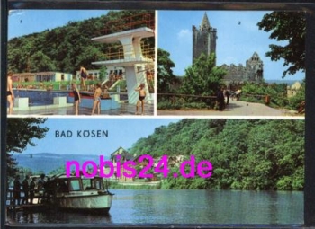 06628 Bad Kösen Freibad Burg o 20.6.1976