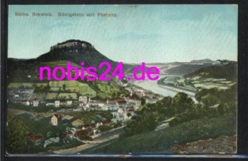 01824 Konigstein with fortress o 13.4.1913