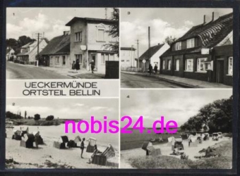 17373 Ueckermunde Bellin Strand Gasthaus o 3.8.1978