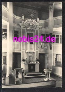 09548 Seiffen Church pulpit altar * around 1972