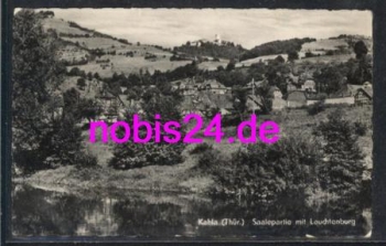 07768 Kahla  Saalepartie Leuchtenburg o 4.9.1959