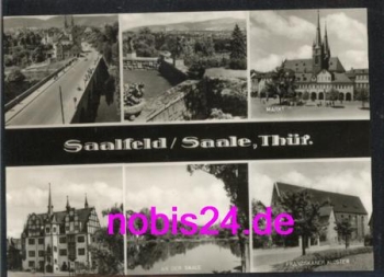 07318 Saalfeld Kloster Markt Bridge o 3.9.1974