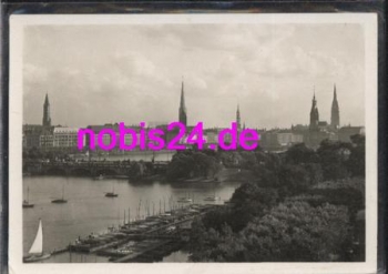 Rotherbaum Hamburg Lombardsbrücke *ca.1950