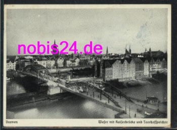 Bremen Weser Kaiser Bridge o ca.1950