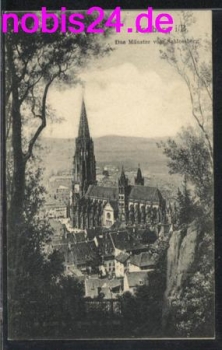 Freiburg das Muenster vom Berg o 23.4.1908