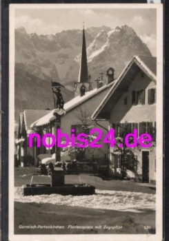 82467 Garmisch Floriansplatz Brunnen o 14.2.1940