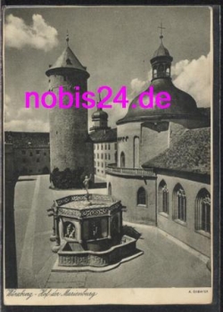 Wuerzburg Hof der Marienburg  *ca.1950