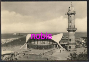 Warnemuende Restaurant "Teepott" lighthouse o ca.1969
